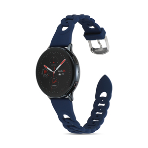 Bracelets en caoutchouc pour montre intelligente en silicone sport d'usine 20mm 22mm pour <span class=keywords><strong>Samsung</strong></span> <span class=keywords><strong>Gear</strong></span> 2 Galaxy Watch 4 <span class=keywords><strong>3</strong></span> Men - Product Image 3