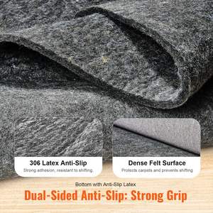 DB Wholesale 4' X 6' Washable Foam <b>Rug</b> Pad <b>Gripper</b> Protective <b>Carpet</b> Pad 0.47" Thick <b>for</b> All Floors <b>for</b> Outdoor Living Room Use - Product Image 3