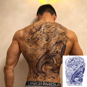 2024 nuevo jugo <span class=keywords><strong>de</strong></span> hierbas semipermanente brazo grande <span class=keywords><strong>espalda</strong></span> dragón <span class=keywords><strong>tatuaje</strong></span> fotos para hombres - Product Image 2