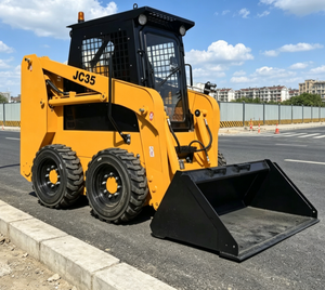 Chargeuse compacte sur pneus JC35 de 500 kg de capacité, machine flexible pour l'aménagement paysager des parcs, le nettoyage des vergers, la manutention du <span class=keywords><strong>gravier</strong></span> - Product Image 4
