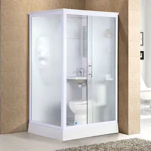 HDSAFE Factory Quality Prefab Shower Room All In 1 Bathroom Unit With Toilet Light Modular Bathroom Shower