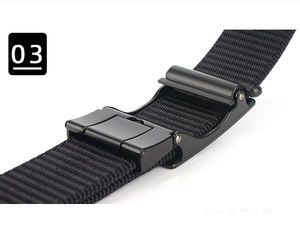 新款设计男士自动扣棘轮尼龙带可调节尼龙带牛仔裤裤 - Product Image 5