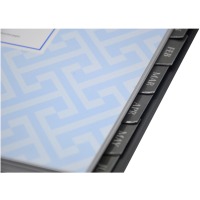 Cahier A4 en Carton Plastique PVC Bande Spirale Cercle Anneau Reliure à Feuilles Mobiles Bobine de Réservation Boîte de Bureau Scolaire Inclus Offset