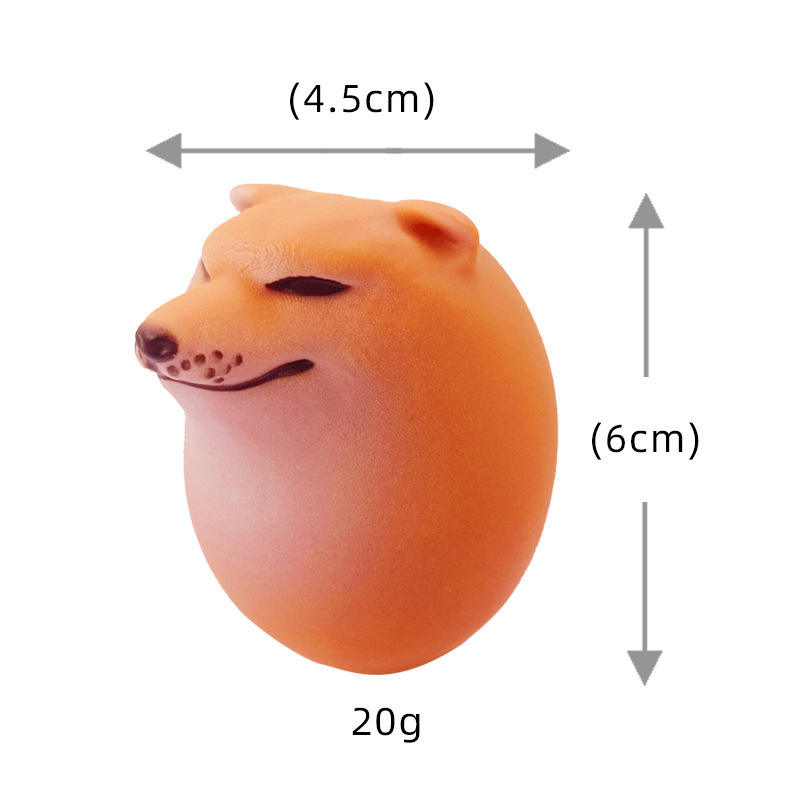 Decompression Internet Egg Sand Carving Chai Dog Model Play Tide Pinch Lezi Small PVC Toy Children 4-6 Years Zhejiang