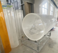 Tube en plexiglas coulé