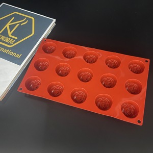 แม่พิมพ์อบขนมรูปดอกกุหลาบ 3 มิติ 15 ช่อง ยี่ห้อ <span class=keywords><strong>KaiLan</strong></span> ทำจากซิลิโคนแพลตตินัมเกรดอาหาร ปลอดสารพิษ ไม่ติดกระทะ ใช้กับเครื่องล้างจานและเตาอบได้ - Product Image 2