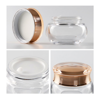 Lot d'emballages cosmétiques en verre mat transparent de haute qualité avec pompe pulvérisatrice, flacon vide pour huile essentielle, soins de la peau, mascara
