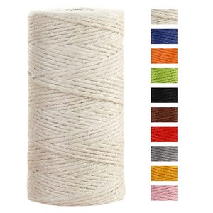 Trong Kho Thấp Moq Số Lượng Lớn Đay <span class=keywords><strong>Twine</strong></span> 2 Lớp 3Mm Màu Đay 100M DIY Đầy Màu Sắc Trắng Đay <span class=keywords><strong>Twine</strong></span> - Product Image 1