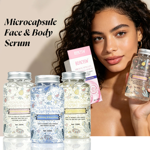 Sérum Apaisant Microcapsules pour la Peau - Essence Hydratante <span class=keywords><strong>Visage</strong></span> & Corps avec Perles de Jojoba, Aloès & Camomille, Apaise les Rougeurs, Non Collant - Product Image 1