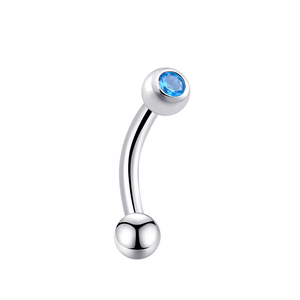 Eternal Metal Internally Threaded Curved Titanium Barbell F136 Eyebrow <strong>Lip</strong> Labret Piercing Jewelry Fashionable Piercing Jewelry - Product Image 2