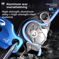 Camnal Anti-Panic Descender 6082 en alliage d'aluminium, modèle CA-QHX01, équipement d'escalade et de rappel pour travaux extérieurs et aériens