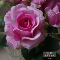 Fleurs en soie promotionnelles RTS, roses de palais à grandes têtes de fleurs D12cm vertes pour mur floral, arche, chemin de table floral