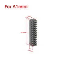 3 cepillos de silicona para limpieza de boquillas, herramienta de limpieza para estación de calentamiento, para Bambu Lab A1/A1 Mini Prusa XL, accesorios para impresora 3D