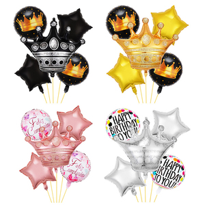Custom Made Hot Selling globo set foil Crown balloon for birthday party decoration
