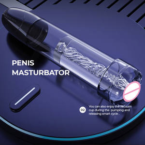 Vakuum gerät Mastur bator für Mann Puppe elektrische Saug vergrößerung schöne männliche Erwachsene Neuheit <span class=keywords><strong>Penis</strong></span> Pump Extender - Product Image 5