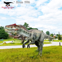 Modèle de dinosaure animatronique grandeur nature réaliste pour décoration de parc, exposition de parc à thème, robot dinosaure artificiel