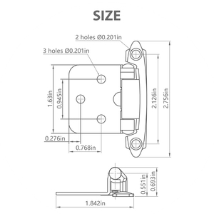 Chất lượng cao tuôn ra mặt núi tủ tự đóng cửa nhà bếp bản lề <span class=keywords><strong>Inset</strong></span> cửa tủ bản lề - Product Image 5