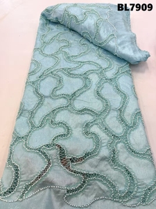 2025 Hiện Đại 3D Đính Cườm Ren Đính Chất Lượng Cao Lưới Vải Cho Váy Cô Dâu Và Túi Xách Giá Bán Buôn - Product Image 3