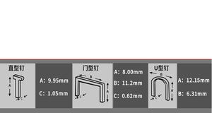 Ensemble <span class=keywords><strong>de</strong></span> pistolets à clous manuels Offre Spéciale 3 en 1 pour bricolage à la maison U/T/porte avec clous en acier et extracteur d'ongles <span class=keywords><strong>de</strong></span> qualité industrielle - Product Image 4