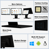 Sistema POS de Diseño Moderno de 15.6 Pulgadas, Fabricado en Fábrica, Sin Ventilador, con Windows 11, Soporte VESA y Cuerpo de Aluminio