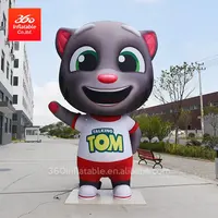 कस्टम डिजाइन कार्टून विज्ञापन के लिए चलने Inflatable पशु शुभंकर कार्टून टॉम बिल्ली पोशाक सजावट