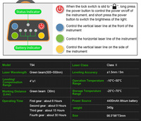 Niveau laser 3D automatique à auto-nivellement, professionnel, multi-cross, vert, magnétique, 5 points, outil de construction, nivel laser