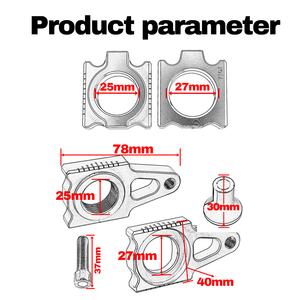 Bloc de réglage de la position de la <span class=keywords><strong>roue</strong></span> arrière pour ajusteur de chaîne de <span class=keywords><strong>moto</strong></span>, pour modèles CRF250R/450R, fabriqué en Chine - Product Image 2