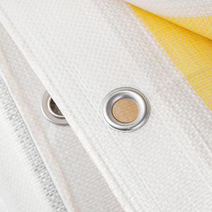 Bâche en polyéthylène robuste or et argent, bâche PE blanche enduite anti-UV avec coins noirs, bâche PE <span class=keywords><strong>pour</strong></span> <span class=keywords><strong>serre</strong></span> agricole - Product Image 4