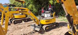 Komatsu เครื่องขุด PC18ขนาด1.8ตัน, เครื่องยนต์ดีเซลขนาดเล็กใช้งานง่ายหัวปั๊มเกียร์แบริ่ง - Product Image 2