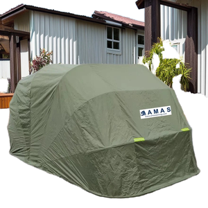 Abri de voiture moderne de luxe, pliable et rétractable, super robuste, avec toit en arche, imperméable, portable, avec cadre métallique verrouillable, tente de <span class=keywords><strong>garage</strong></span> - Product Image 1
