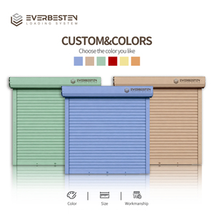 Portes <span class=keywords><strong>de</strong></span> <span class=keywords><strong>garage</strong></span> automatiques électriques en alliage d'aluminium étanches certifiées ISO9001 CE à haute vitesse à enroulement rapide finies - Product Image 3