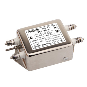 ตัวกรอง EMI ของ Anzhou รุ่น CW4E-3A-S 3A แบบสองขั้นตอน 250VAC 50/60Hz สำหรับแหล่งจ่ายไฟ - Product Image 1
