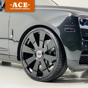 Ruedas Negras ACE de 24 Pulgadas PCD6X139.7 para Autos de Pasajeros, Estilo <span class=keywords><strong>SRT</strong></span> para Chevrolet Silverado, Colorado, Cadillac, GMC, <span class=keywords><strong>Land</strong></span> <span class=keywords><strong>Rover</strong></span> - Product Image 1