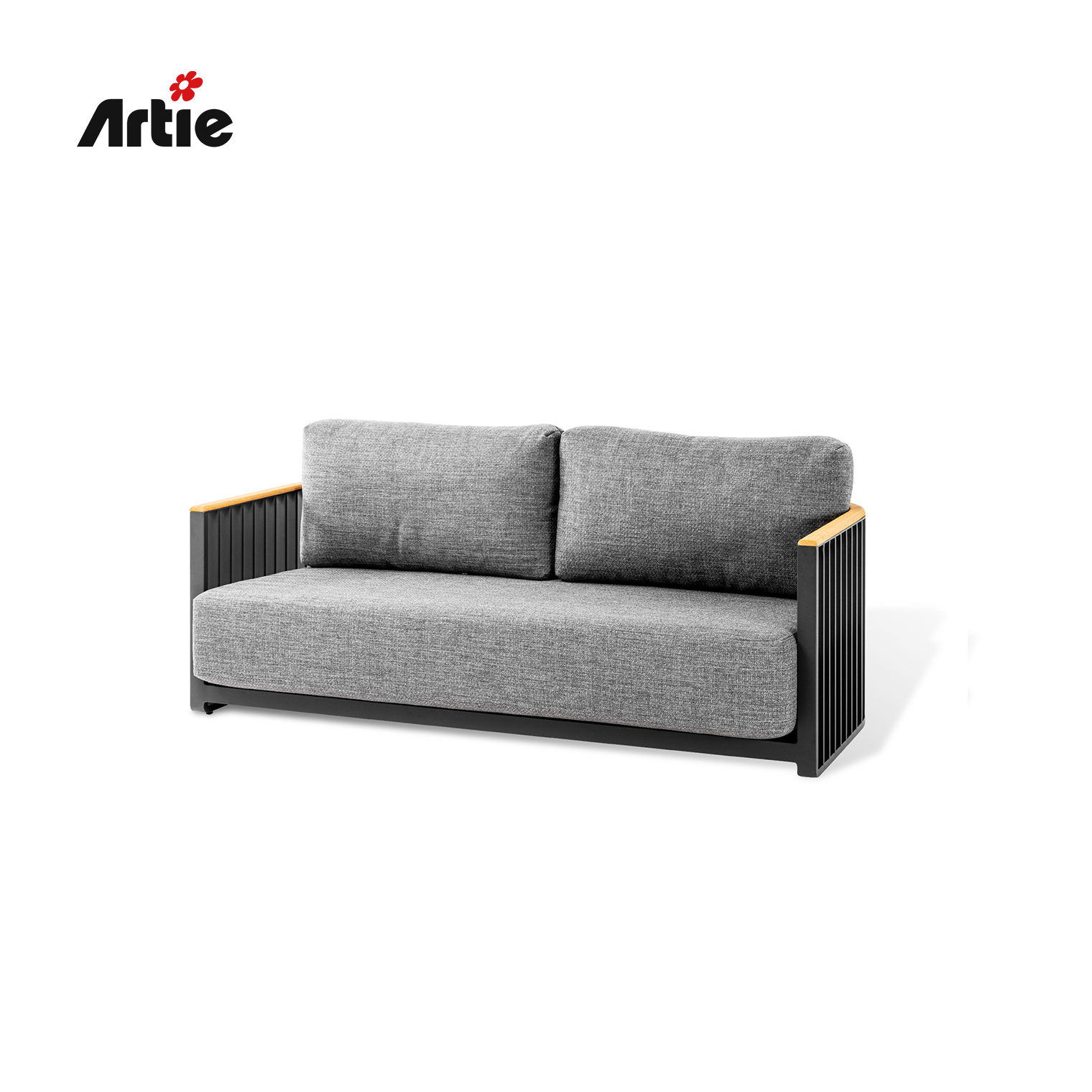 โซฟา2-Seater สีดำ