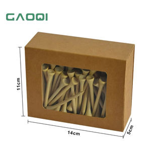 Varios tamaños disponibles Logotipo personalizado Impreso Bambú Madera Golf Tees a granel - Product Image 1