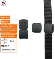 Support de sangle pliable en plastique haute durabilité pour organisateur de sangle de sac à dos en polyester