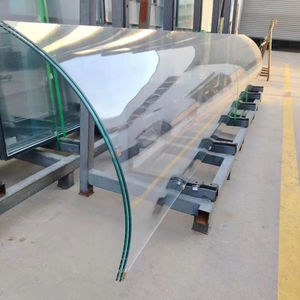 Vidrio templado curvo de seguridad de alta resistencia de fábrica de Guangdong para decoración de pared cortina de construcción para uso de panel eléctrico - Product Image 1