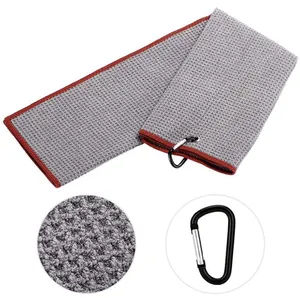 In-Stock Microfiber Waffle Golf Towel Sports Towel with Durable Microfiber Material