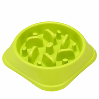 Gamelle anti-étouffement écologique pour chien, bol d'alimentation interactif antidérapant pour animaux de compagnie, assiette de nourriture labyrinthe pour chats
