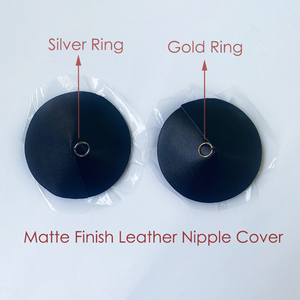 Couvre-seins <span class=keywords><strong>en</strong></span> silicone <span class=keywords><strong>collant</strong></span> PU adhésif réutilisable pour mamelons <span class=keywords><strong>en</strong></span> cuir noir - Product Image 3