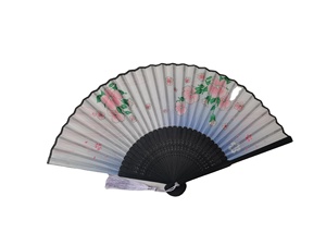 Abanico Plegable de Bambú y Seda para Mujer, 21 cm, con Diseño de Amor Tallado, Ideal para Bodas - Product Image 5