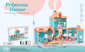 Maison de poupée <span class=keywords><strong>Gabby</strong></span>, accessoire miniature, pas cher, bricolage, 95 pièces, maison de poupée, 3d avec lumière tuyau en Spray, idée cadeau, 2022 - Product Image 3