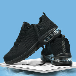 Scarpe da Corsa Leggere Nere per Uomo, Sneakers Traspiranti per Sport, Fitness e Jogging (Taglie 6.5-12.5) - Product Image 1