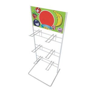 Soporte portátil <span class=keywords><strong>del</strong></span> metal de la tienda de bocadillos al por menor <span class=keywords><strong>del</strong></span> estante de exhibición <span class=keywords><strong>del</strong></span> piso de las patatas fritas - Product Image 1