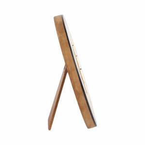 Cornice portafoto rotonda con design a petali 4x4 in nero e crema per decorazioni per la casa, parete della galleria, esposizione da tavolo - Product Image 3