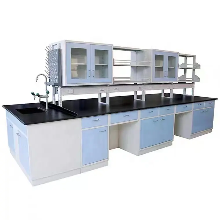 School Chemische Slip Laboratorium Apparatuur Aangepaste Alle Stalen Lab Bench