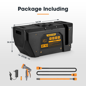 San Hima ถังเก็บน้ำแบบพกพาแรงดันสูง, ชาร์จเร็ว24L แบตเตอรี่ชุดฝักบัวกลางแจ้งสำหรับตั้งแคมป์4X4เดินป่า - Product Image 4