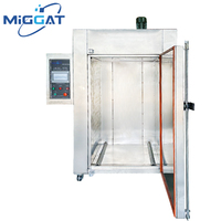 Four industriel/Four à air chaud/Four de séchage/Four de cuisson-Contrôle PLC, acier inoxydable 304 avec chariots pour laboratoire chimique