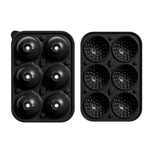 <span class=keywords><strong>Bac</strong></span> à glaçons personnalisé 6 tasses 3D grande balle de golf en forme de sport moule à glace en silicone à dégagement facile avec entonnoir intégré - Product Image 6