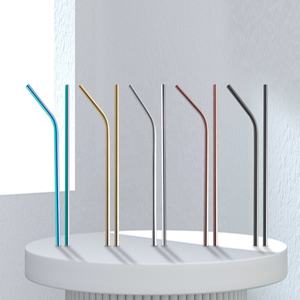 Ouyada ชุดหลอดดูดน้ำสแตนเลสพร้อมแปรงทำจากโลหะใช้ใหม่304โลโก้ที่กำหนดเองเป็นมิตรต่อสิ่งแวดล้อมใช้ซ้ำได้ - Product Image 2